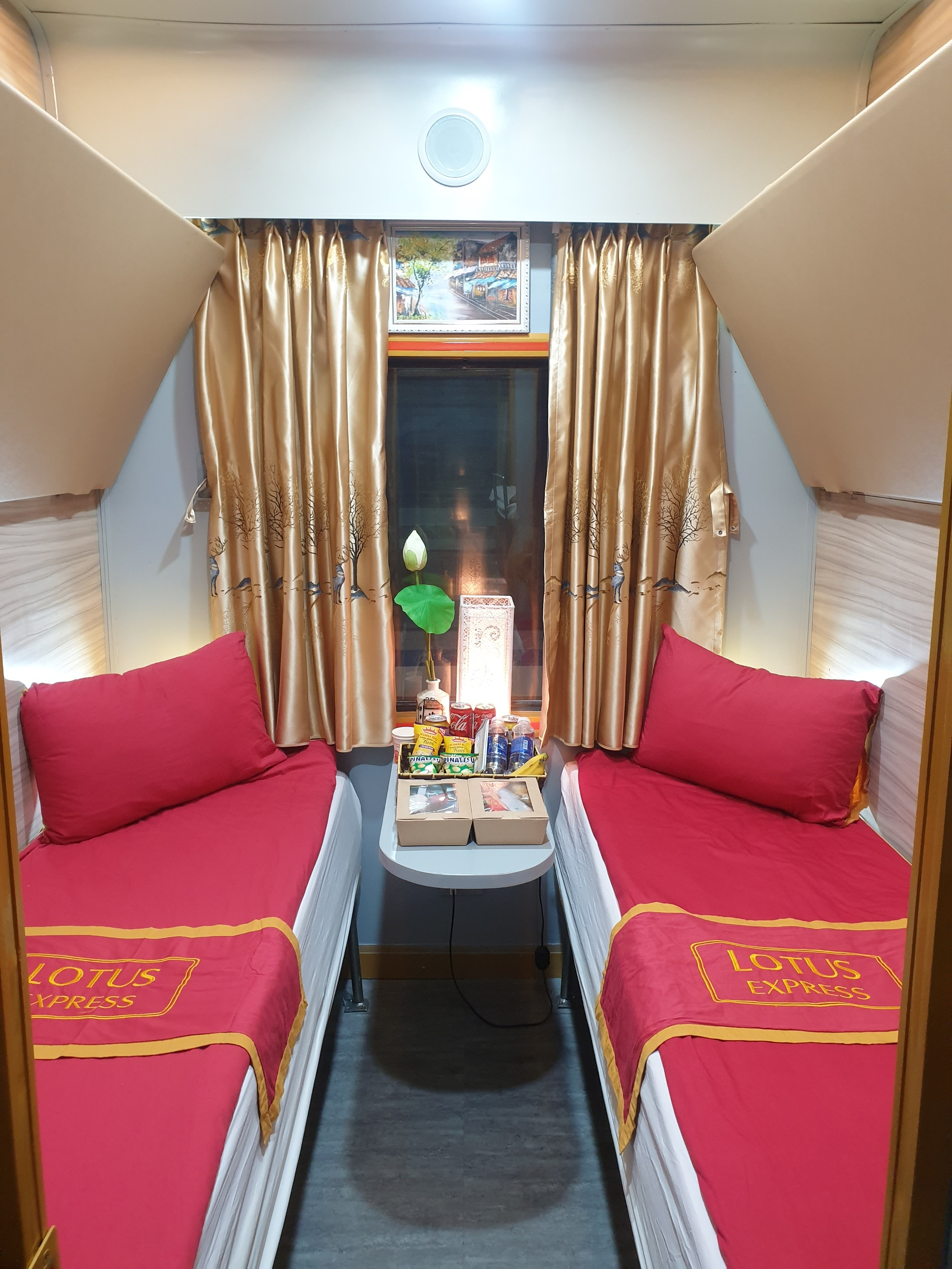Dong Hoi - Ha Noi on SE20 (23h51 – 11h30) VIP 2 berth cabin, must book 2 tickets even you are solo traveler (VIP 2 Sleepers, One Way)